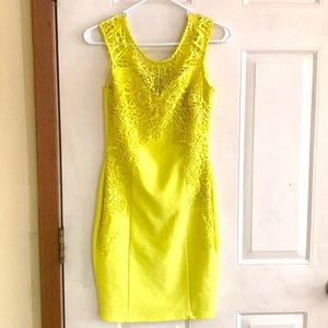 Venus Yellow Lace Dress